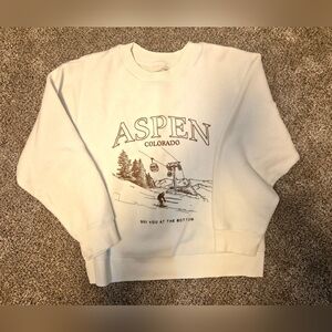 Aspen Colorado Cream Sweatshirt